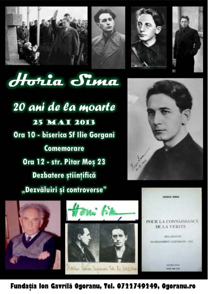 horia sima afis 25 mai
