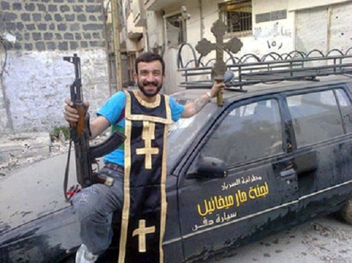 Terorist-anti-sirian-dupa-distrugerea-unei-Biserici