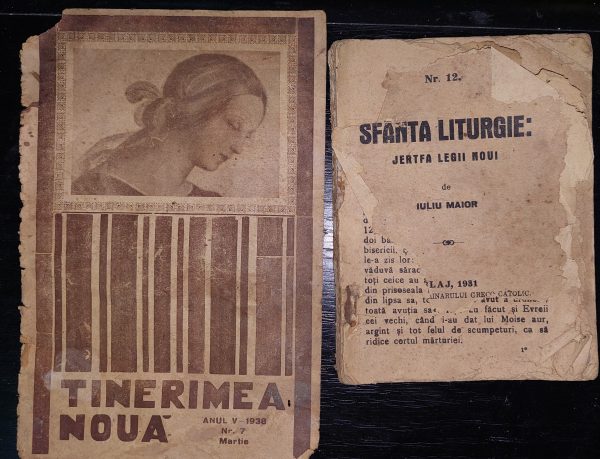 Publicații ale Bisericii Unite cu Roma (greco-catolice), interzise de regimul comunist și ascunse cu mari riscuri.